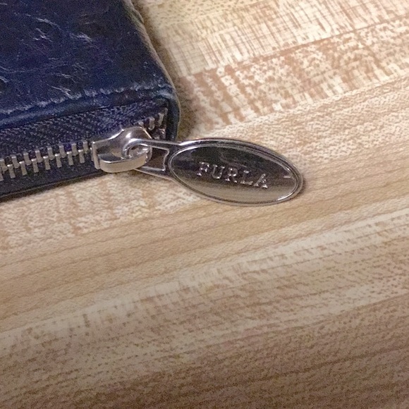 Furla Leather Ostrich Embossed Wallet - Picture 2 of 6